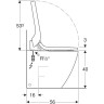 Унитаз-биде напольный GEBERIT AQUACLEAN TUMA COMFORT 146.310.11.1, панель белый